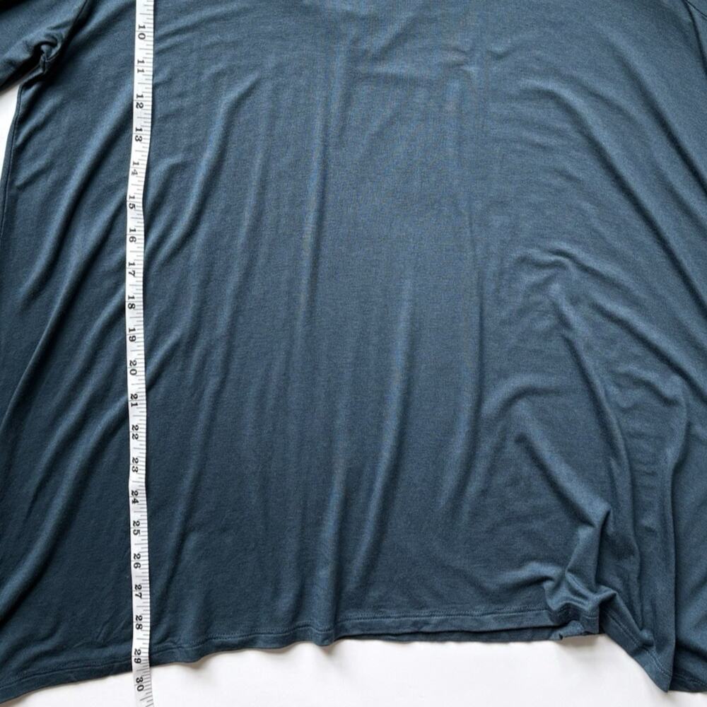 TORRID Super Soft Knit Tunic‎ Teal Floral Embroidered Mesh Lace NWT Plus Size 1X - Picture 12 of 12